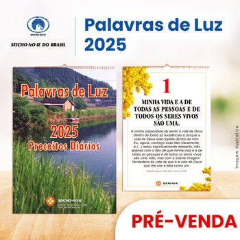 Pré venda Palavras de Luz 2025 - Parede | Envio a partir de 16/09/2024 (Leia a descrição)
